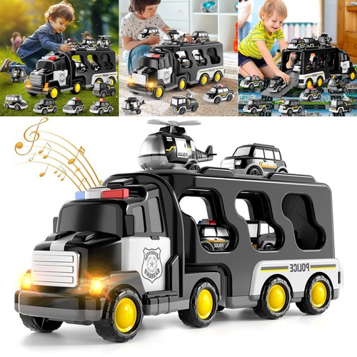 Police transport truck - transport, set